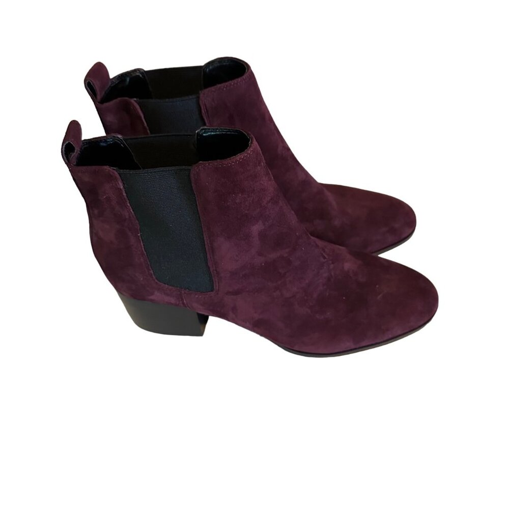 Nine West purple and black Wincolt leather and textile size 8.5 M boots - Picture 7 of 7